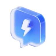 Иконка сообщения с молнией